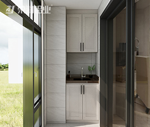 全铝家居,全铝阳台柜